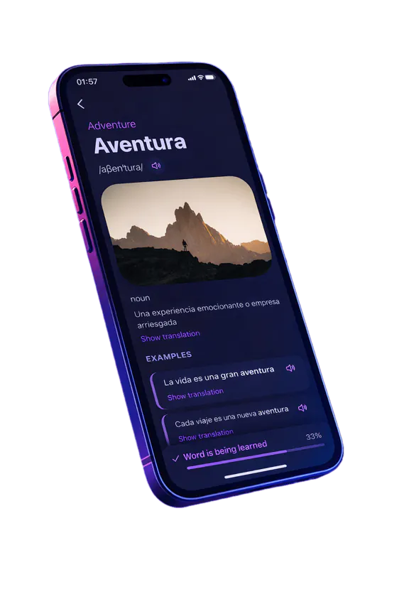 VibeLing app interface